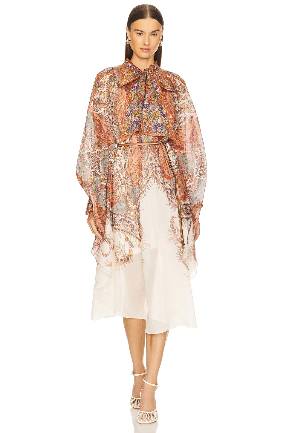 Платье миди с завязками на шее Rhiannon Zimmermann, cream paisley
Платье миди с завязками на шее Rhiannon Zimmermann, cream paisley