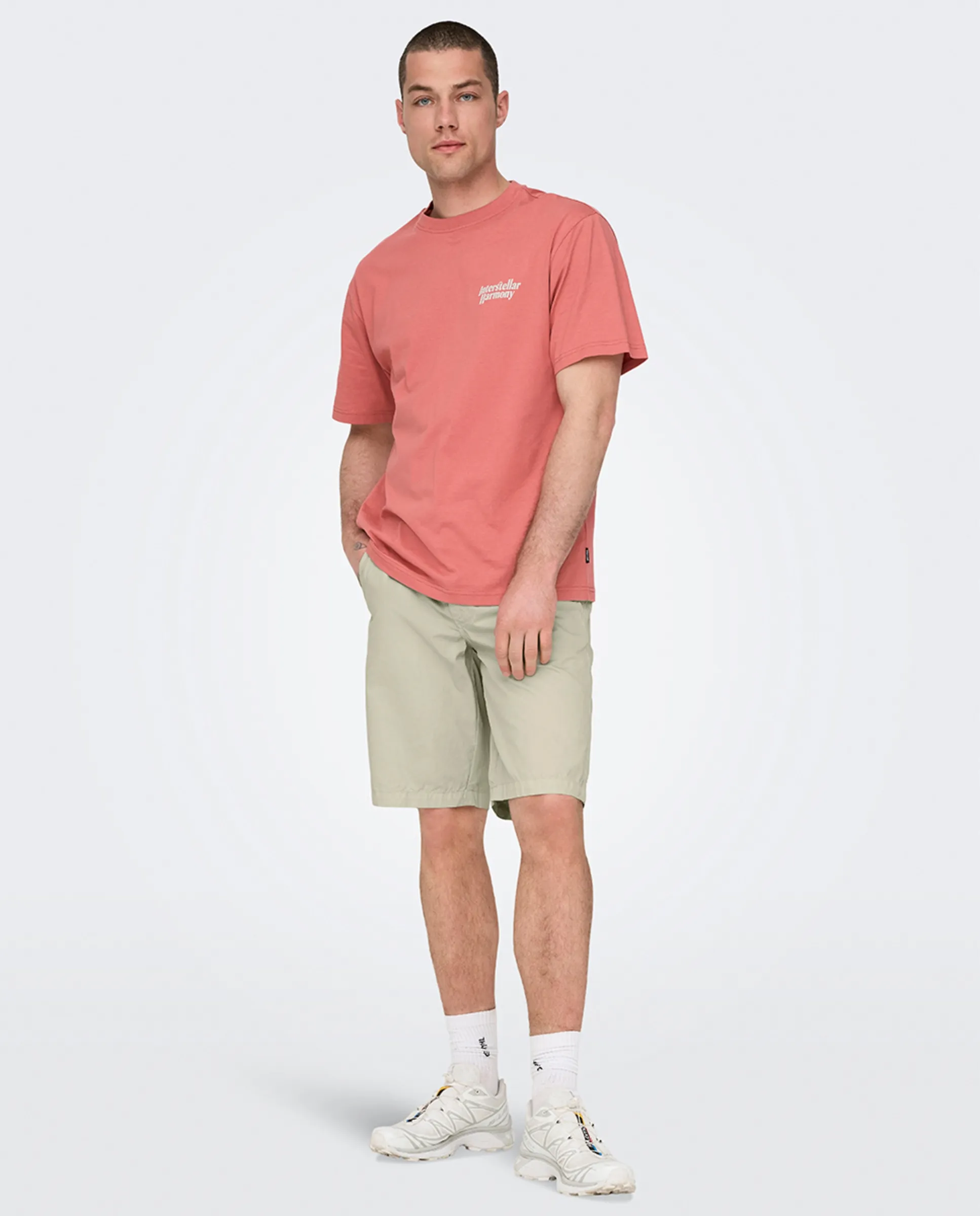 Мужские бермуды классического кроя Only & Sons, бежевый
Мужские бермуды классического кроя Only & Sons, бежевый