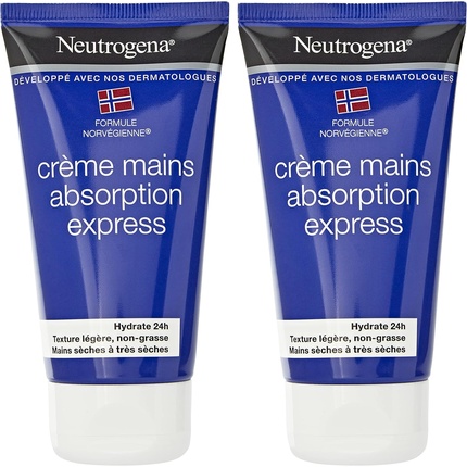 Крем для рук Express Absorbing 75 мл - Упаковка из 2 шт Neutrogena
Крем для рук Express Absorbing 75 мл - Упаковка из 2 шт Neutrogena