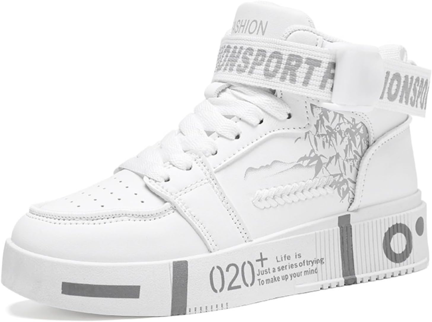 Высокие кроссовки на шнуровке с платформой для мужчин, кожаные, с плоской подошвой, дышащие, легкие, с круглым носком, удобные, для ходьбы, скейтборда, повседневной носки, в стиле кэжуал, для улицы и активного отдыха Netehadi, серый
Высокие кроссовки на шнуровке с платформой для мужчин, кожаные, с плоской подошвой, дышащие, легкие, с круглым носком, удобные, для ходьбы, скейтборда, повседневной носки, в стиле кэжуал, для улицы и активного отдыха Netehadi, серый