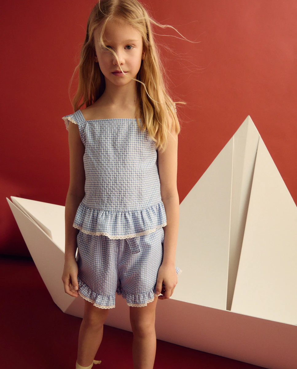 Блузка для девочки в клетку с бретелями Coconut El Corte Inglés, синий
Блузка для девочки в клетку с бретелями Coconut El Corte Inglés, синий