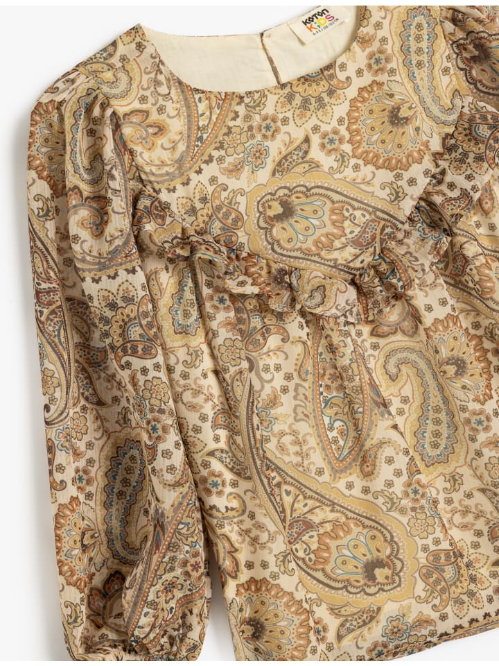 Коричневая узорчатая блузка KOTON
Коричневая узорчатая блузка KOTON