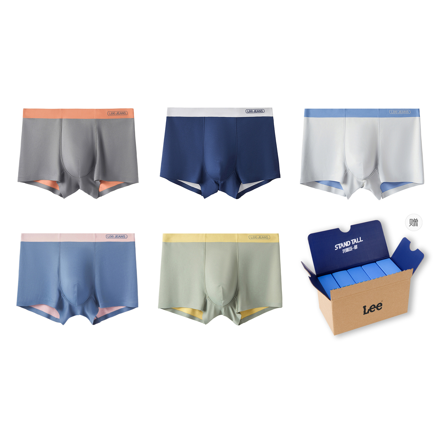 Lee Подарочный набор мужского белья 5 пар
Lee Подарочный набор мужского белья 5 пар