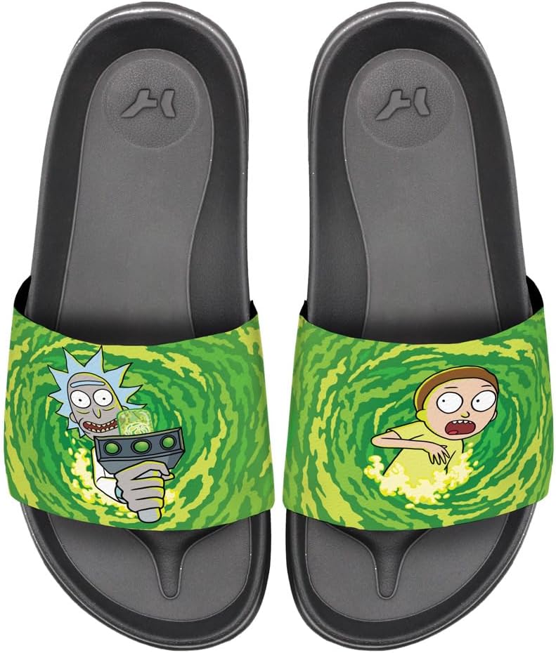 Мужские и женские шлепанцы Rick and Morty с порталом, регулируемые сандалии-флипфлопы, официальная лицензия Hypd Slydr Switch Popfunk, черный
Мужские и женские шлепанцы Rick and Morty с порталом, регулируемые сандалии-флипфлопы, официальная лицензия Hypd Slydr Switch Popfunk, черный