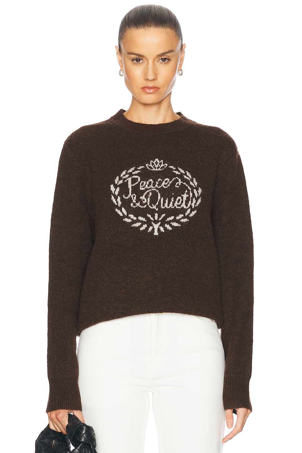 Свитер из мохера с венком Museum of Peace and Quiet, коричневый
Свитер из мохера с венком Museum of Peace and Quiet, коричневый