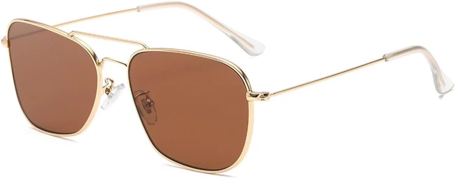 Солнцезащитные очки с защитой от УФ-излучения UV400 | Металлическая оправа | Для женщин и мужчин | Для занятий спортом на открытом воздухе и вождения DSVIGF, Gold Brown
Солнцезащитные очки с защитой от УФ-излучения UV400 | Металлическая оправа | Для женщин и мужчин | Для занятий спортом на открытом воздухе и вождения DSVIGF, Gold Brown