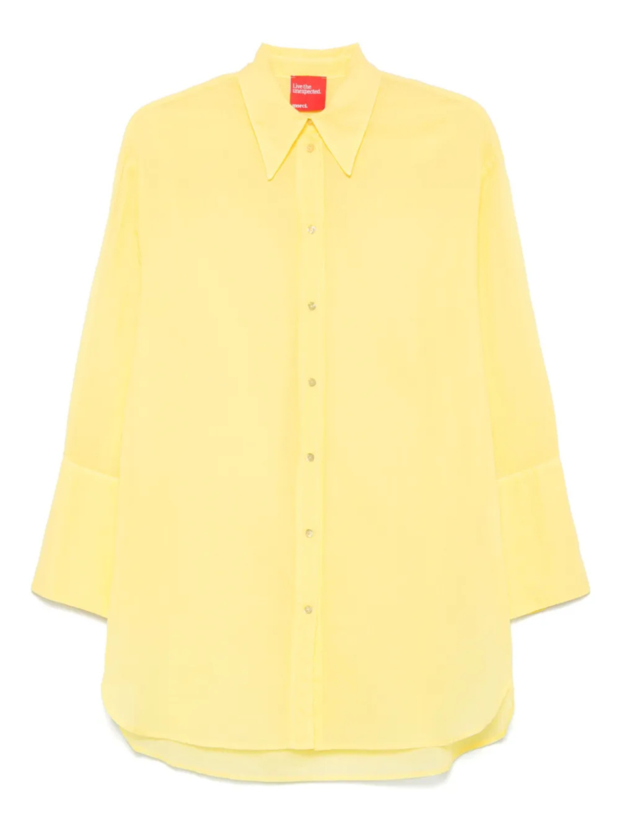 Рубашка на пуговицах Merci, желтый 
Рубашка на пуговицах Merci, желтый