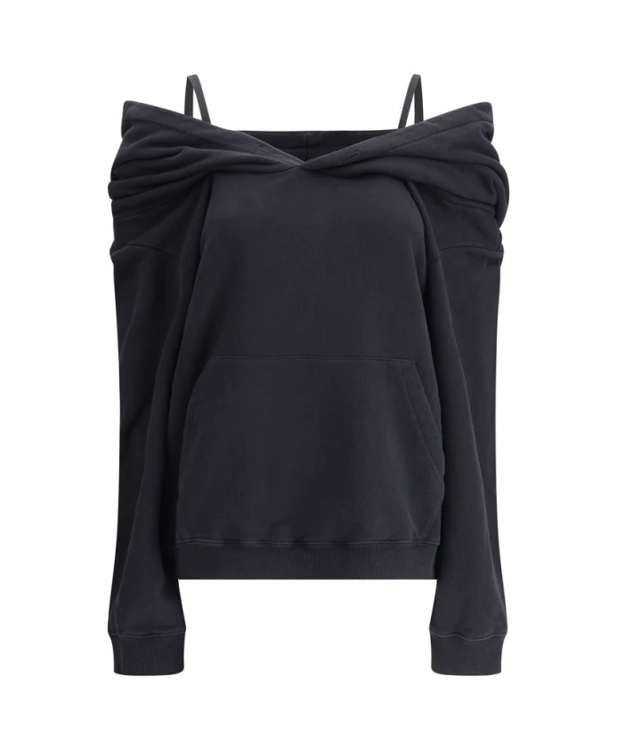 Толстовка с открытыми плечами Mm6 Maison Margiela, черный
Толстовка с открытыми плечами Mm6 Maison Margiela, черный