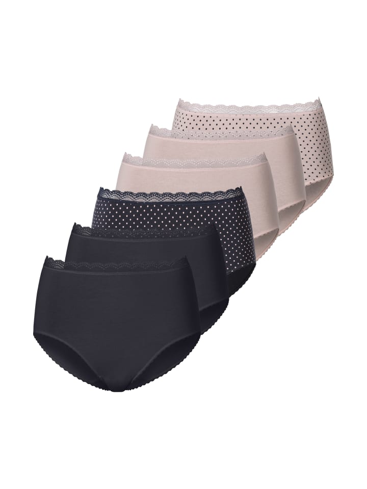 Vivance Трусики с высокой талией, темно-синие/розовые
Vivance Трусики с высокой талией, темно-синие/розовые