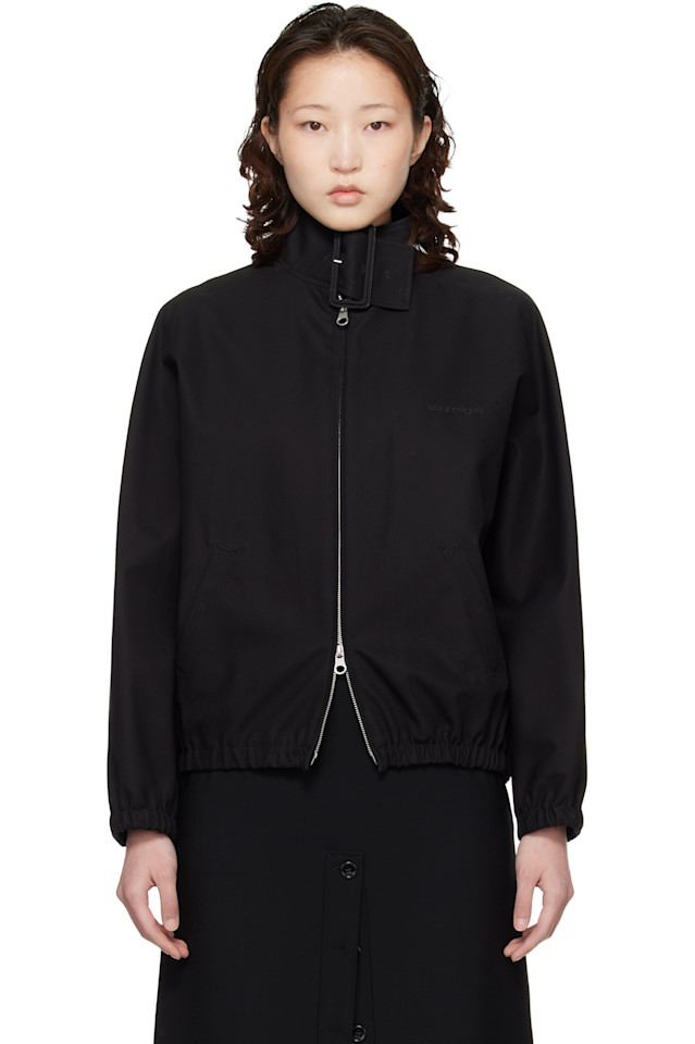 Бомбер с застежкой-молнией и пряжкой Courrèges, черный
Бомбер с застежкой-молнией и пряжкой Courrèges, черный