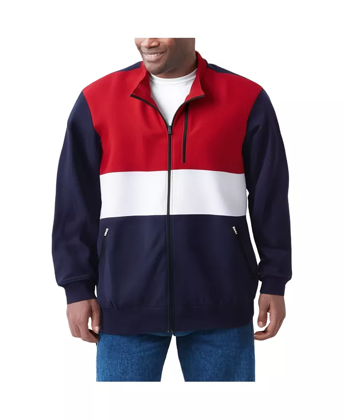 Большая и высокая флисовая куртка на молнии KingSize, синий
Большая и высокая флисовая куртка на молнии KingSize, синий