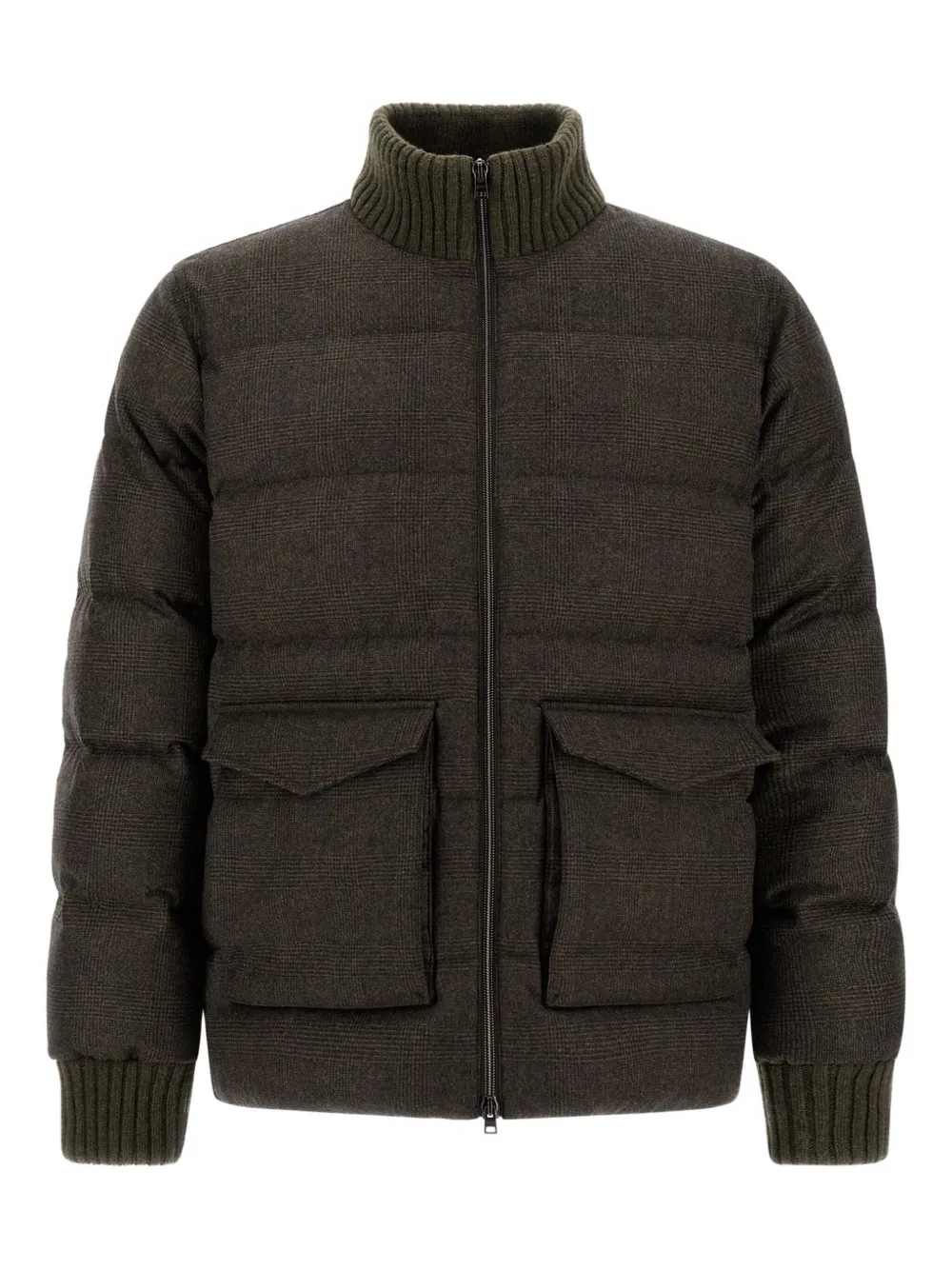 Стеганая куртка в клетку Herno, зеленый
Стеганая куртка в клетку Herno, зеленый