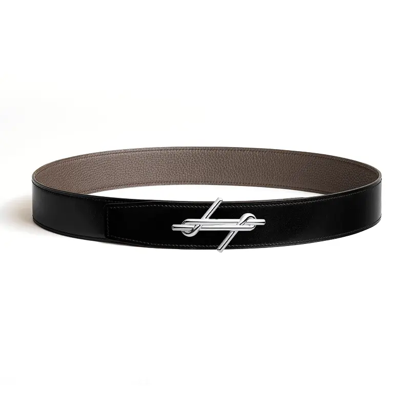 HERMES Женский ремень из телячьей кожи черный и кофейный шириной 3,8 см, Black/Coffee
HERMES Женский ремень из телячьей кожи черный и кофейный шириной 3,8 см, Black/Coffee