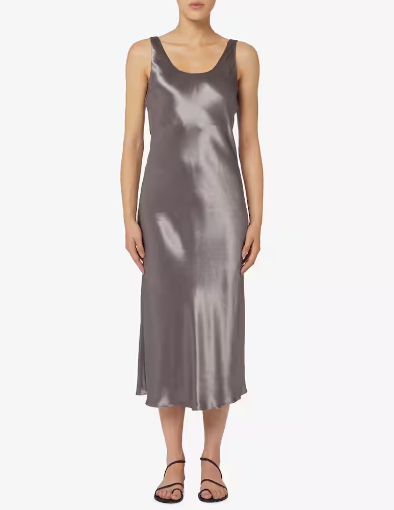 Длинное платье-комбинация из вискозы 24.7 Studio, серый 
Длинное платье-комбинация из вискозы 24.7 Studio, серый