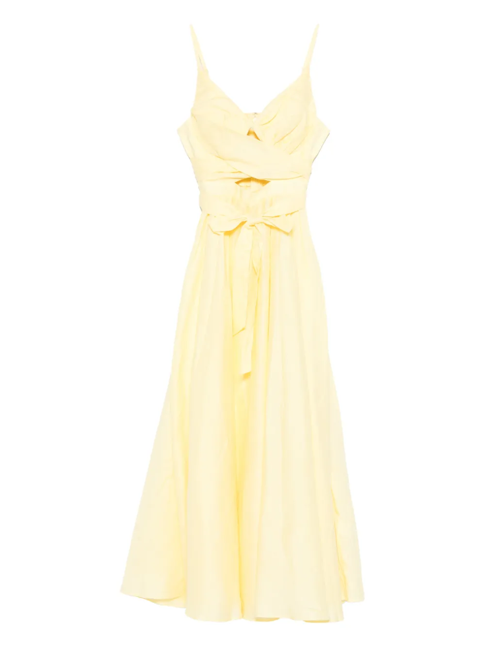 Платье миди с завязками Zimmermann, желтый
Платье миди с завязками Zimmermann, желтый