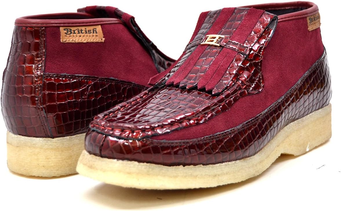 Мужские слипоны Apollo из крокодиловой кожи и замши British Collection, бордовый
Мужские слипоны Apollo из крокодиловой кожи и замши British Collection, бордовый