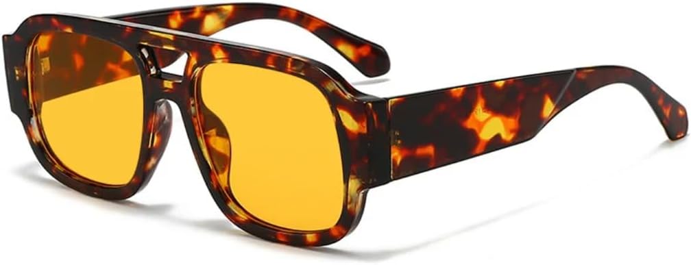 Модные солнцезащитные очки с двойной перемычкой, большие женские солнцезащитные очки в стиле ретро для мужчин, очки для путешествий, солнцезащитные очки UV400 VVTWSSW, Leopard Yellow
Модные солнцезащитные очки с двойной перемычкой, большие женские солнцезащитные очки в стиле ретро для мужчин, очки для путешествий, солнцезащитные очки UV400 VVTWSSW, Leopard Yellow