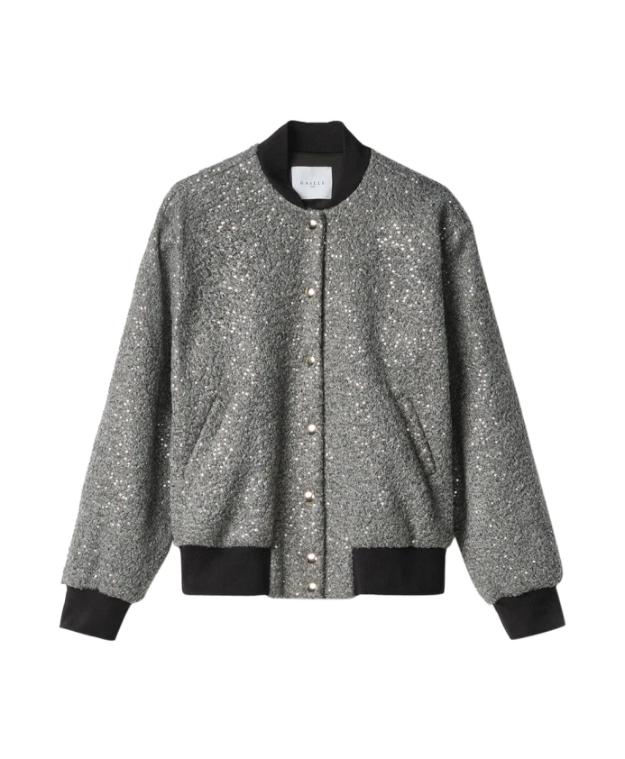 Бомбер с пайетками - серый Gaã«Lle Paris, серый
Бомбер с пайетками - серый Gaã«Lle Paris, серый