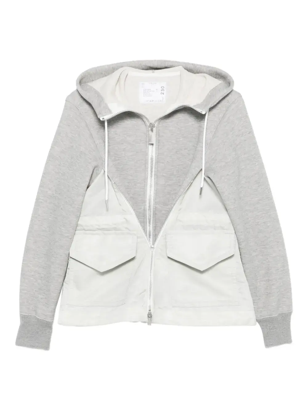 Худи Sponge Sweat на молнии SACAI, серый
Худи Sponge Sweat на молнии SACAI, серый