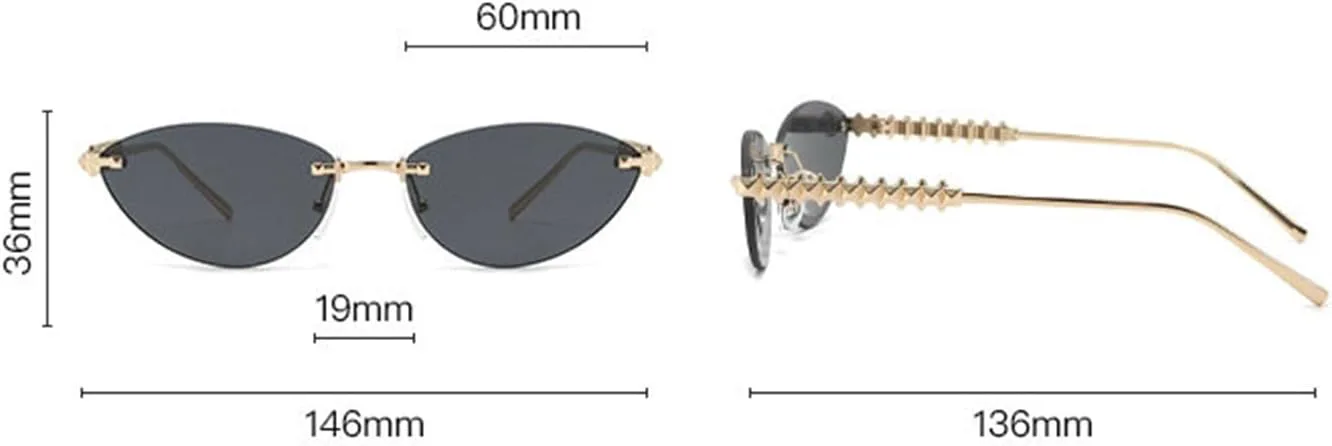 Модные женские солнцезащитные очки «кошачий глаз» без оправы, защита от УФ-излучения, дизайнерские овальные очки, стильные солнцезащитные очки без оправы helena, C4
Модные женские солнцезащитные очки «кошачий глаз» без оправы, защита от УФ-излучения, дизайнерские овальные очки, стильные солнцезащитные очки без оправы helena, C4