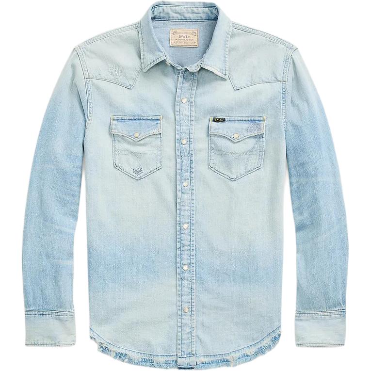 Джимовая рубашка с нашивкой-логотипом Polo Ralph Lauren, синий
Джимовая рубашка с нашивкой-логотипом Polo Ralph Lauren, синий
