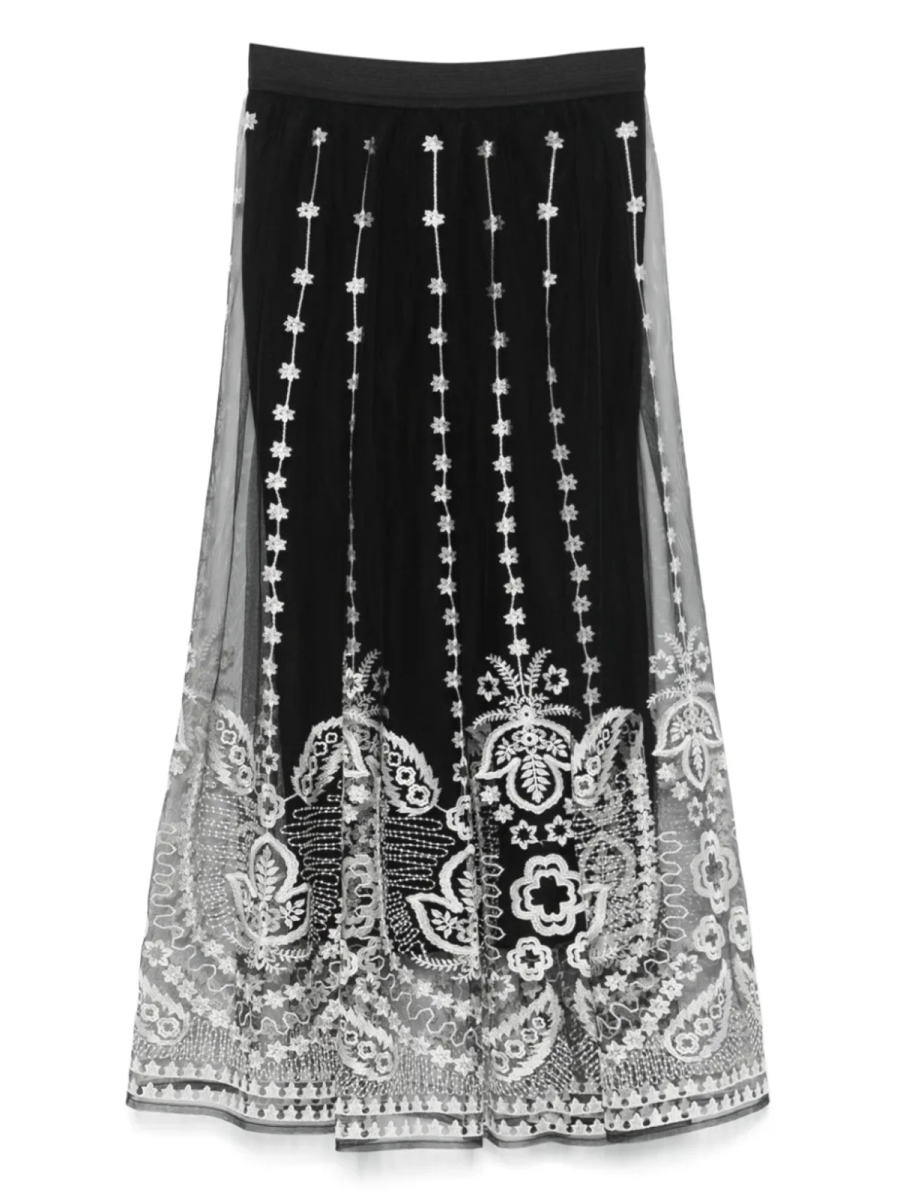 Юбка макси с кружевными деталями Maje, черный
Юбка макси с кружевными деталями Maje, черный