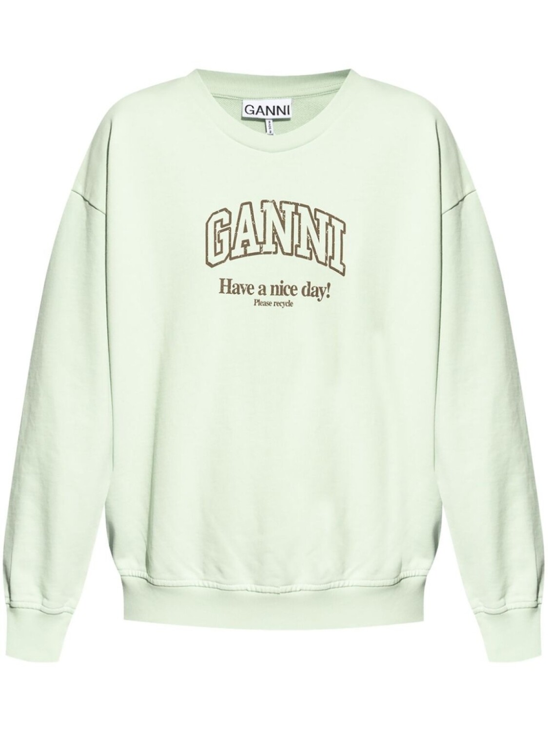 GANNI толстовка из органического хлопка с логотипом, зеленый
GANNI толстовка из органического хлопка с логотипом, зеленый