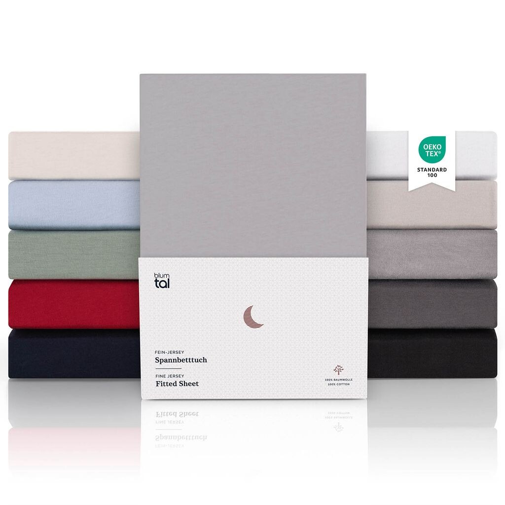 Blumtal Premium Jersey Topper Box Простыня с пружинным матрасом 90x200 см — очень мягкая простыня из 100% хлопка, высота топпера до 10 см, серая
Blumtal Premium Jersey Topper Box Простыня с пружинным матрасом 90x200 см — очень мягкая простыня из 100% хлопка, высота топпера до 10 см, серая