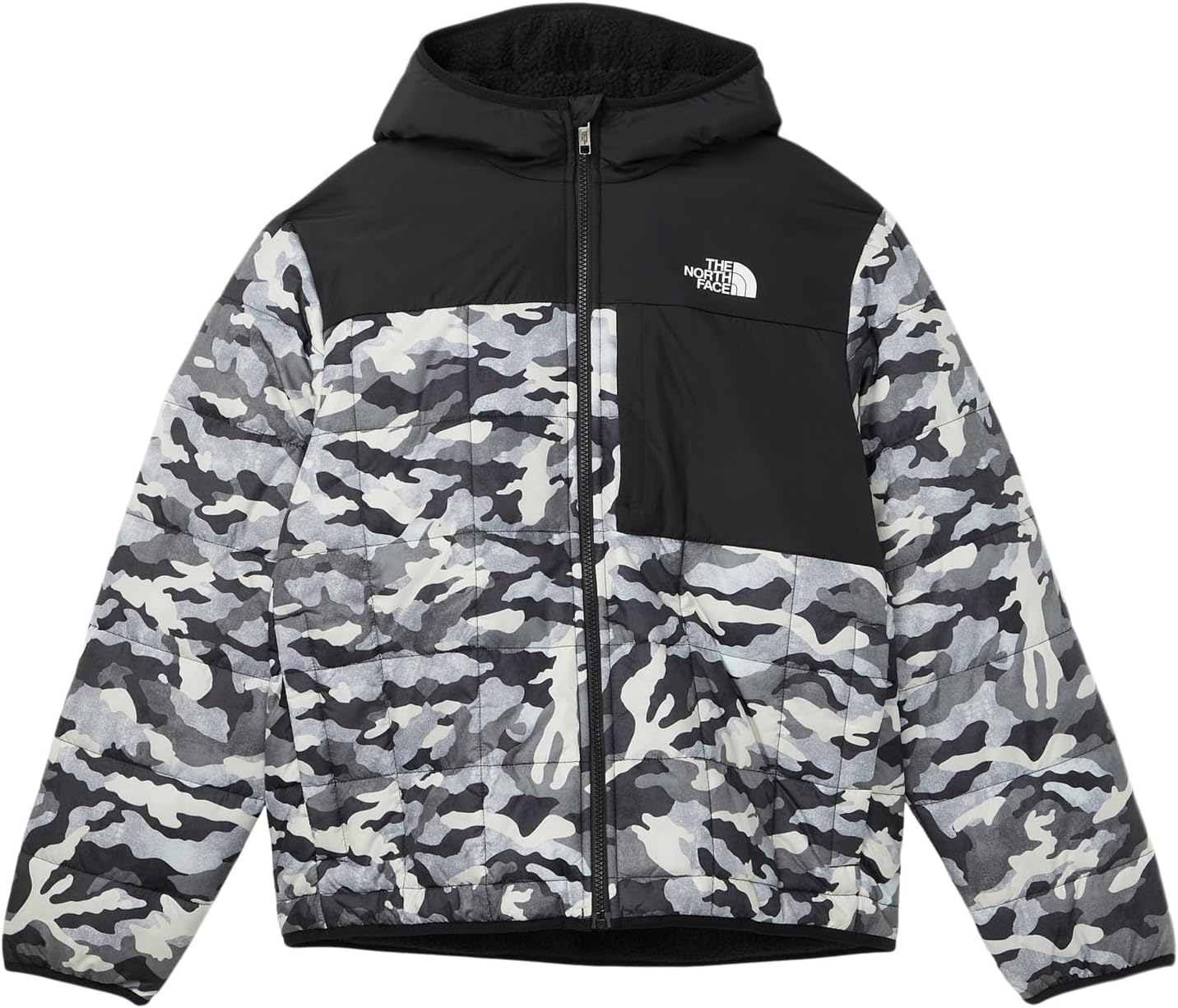 Двусторонняя куртка Shasta с капюшоном и застежкой-молнией The North Face Kids, Smoked Pearl Tnf Camo Small Print
Двусторонняя куртка Shasta с капюшоном и застежкой-молнией The North Face Kids, Smoked Pearl Tnf Camo Small Print