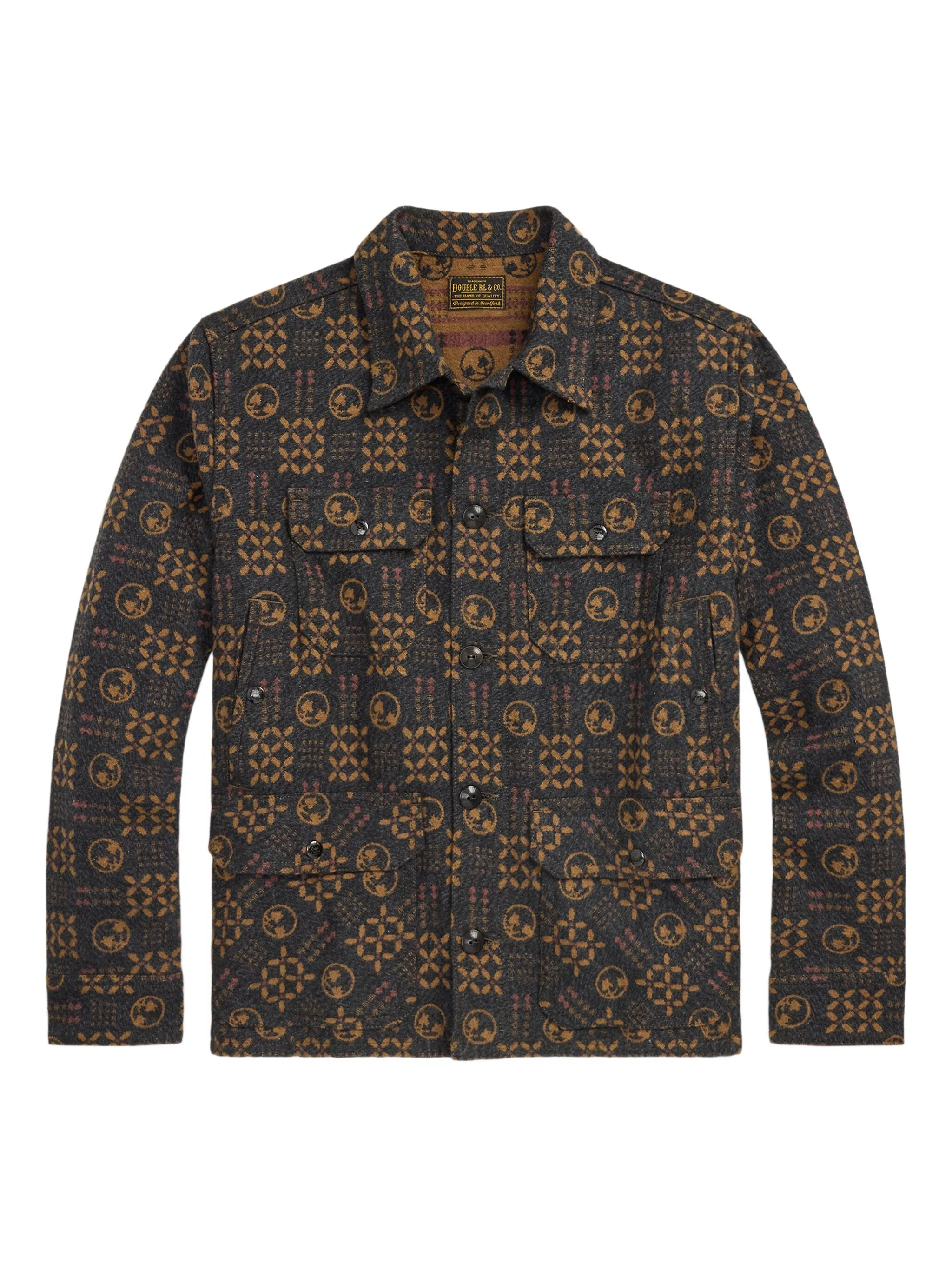 Куртка-рубашка с узором Ralph Lauren Rrl, синий
Куртка-рубашка с узором Ralph Lauren Rrl, синий