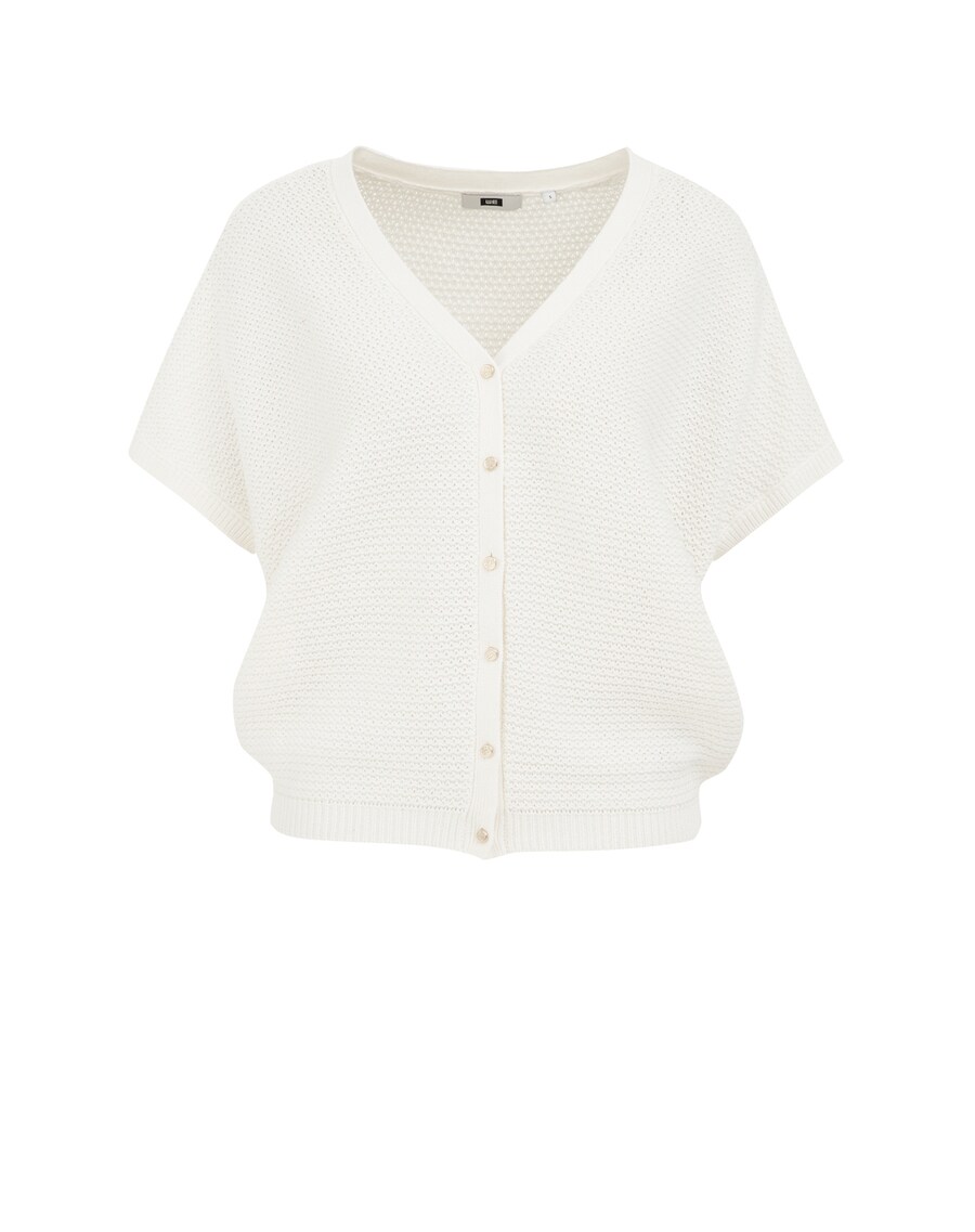 Вязаный кардиган WE Fashion, белый 
Вязаный кардиган WE Fashion, белый