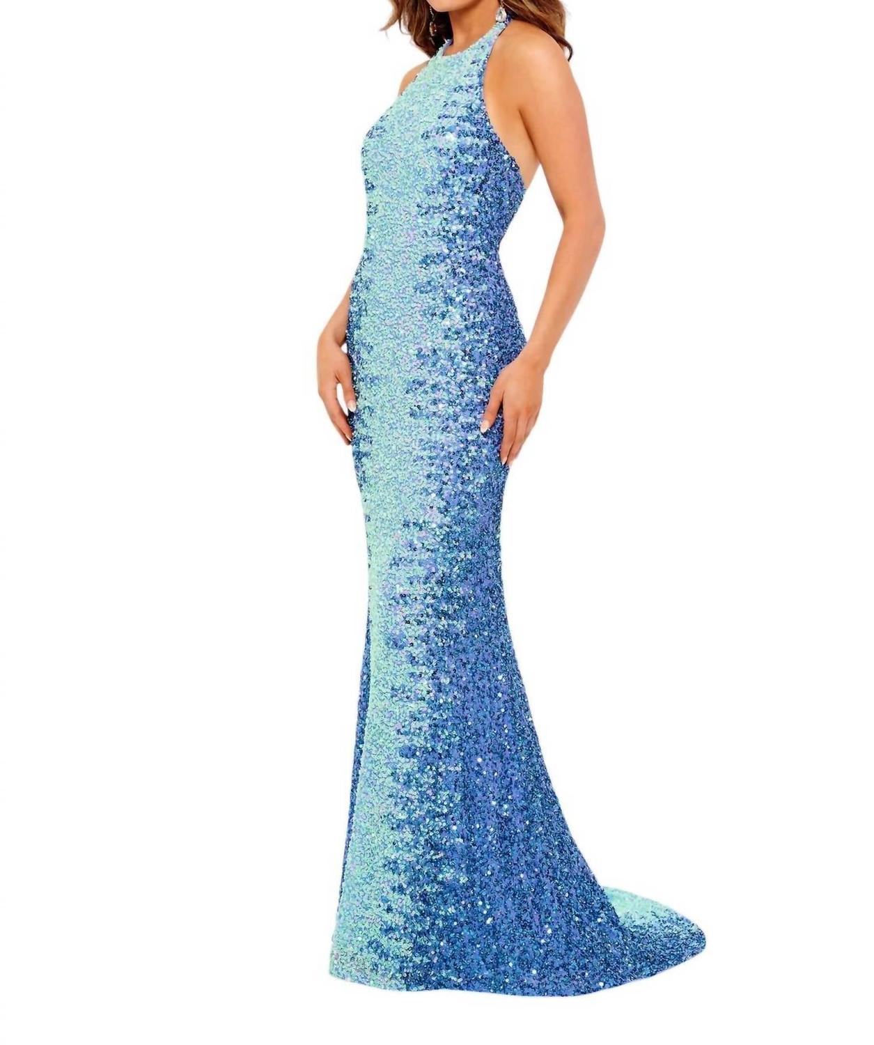 Вечернее платье с кружевной шнуровкой на спине в цвете барвинка RACHEL ALLAN
Вечернее платье с кружевной шнуровкой на спине в цвете барвинка RACHEL ALLAN