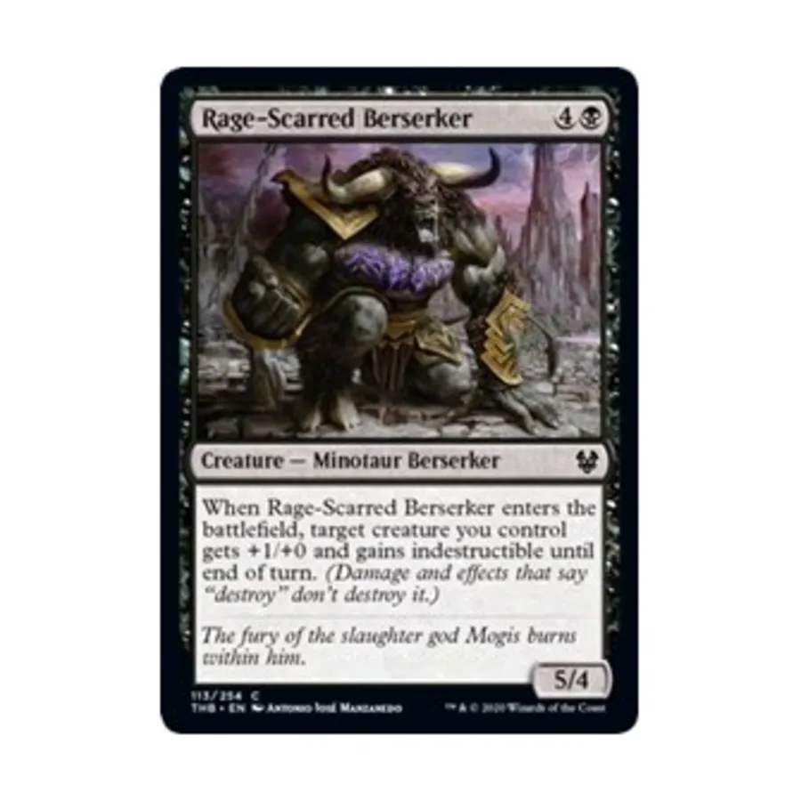 CCG Берсерк со шрамами ярости (C) (фольга), MTG - Theros Beyond Death
CCG Берсерк со шрамами ярости (C) (фольга), MTG - Theros Beyond Death