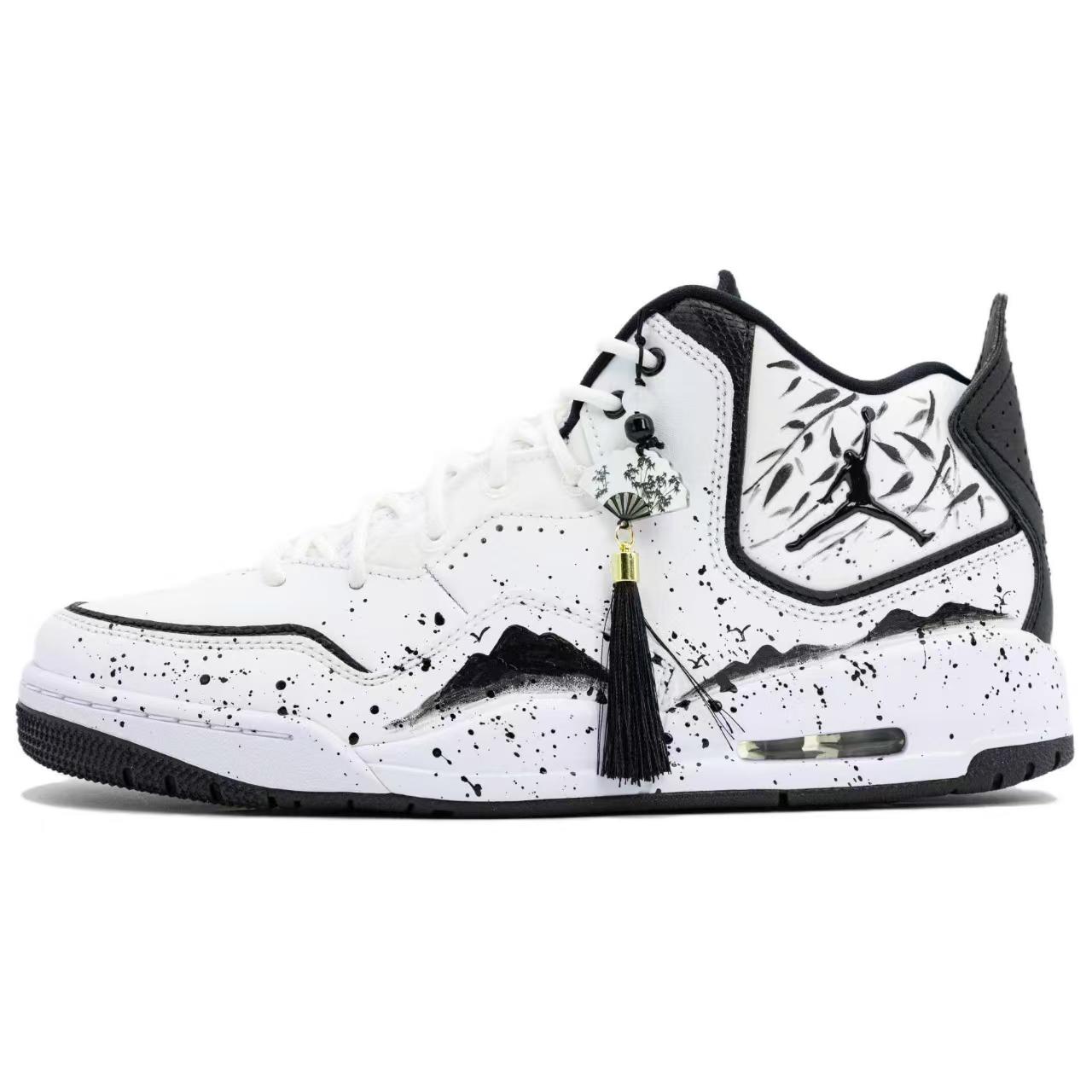 Jordan Баскетбольные кроссовки Courtside 23 Mountain Ink Wash Painting с нескользящей подошвой, винтажные, мужские, черно-белые
Jordan Баскетбольные кроссовки Courtside 23 Mountain Ink Wash Painting с нескользящей подошвой, винтажные, мужские, черно-белые