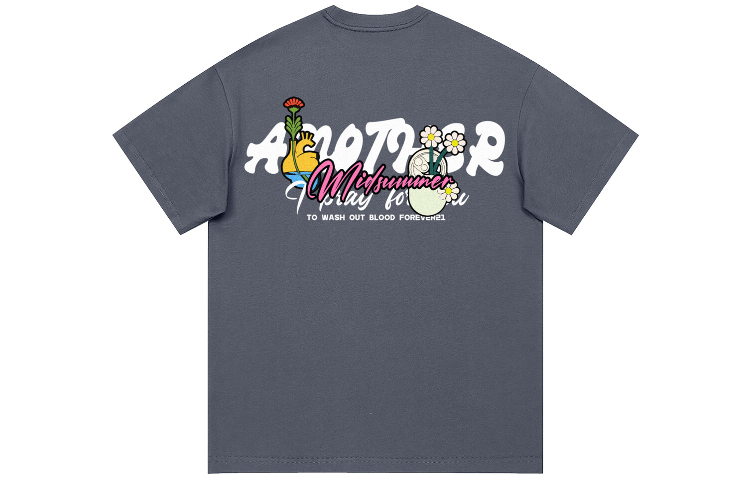 Футболка унисекс Forever 21, серый 
Футболка унисекс Forever 21, серый