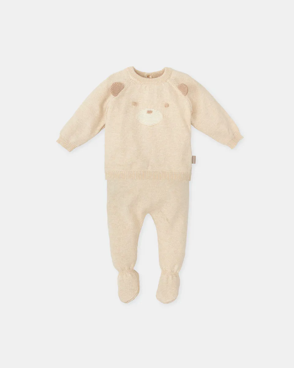 Baby boy двухкомпонентный трикотажный комплект с ножкой в необработанном цвете Tutto Piccolo, цвет Crudo
Baby boy двухкомпонентный трикотажный комплект с ножкой в необработанном цвете Tutto Piccolo, цвет Crudo