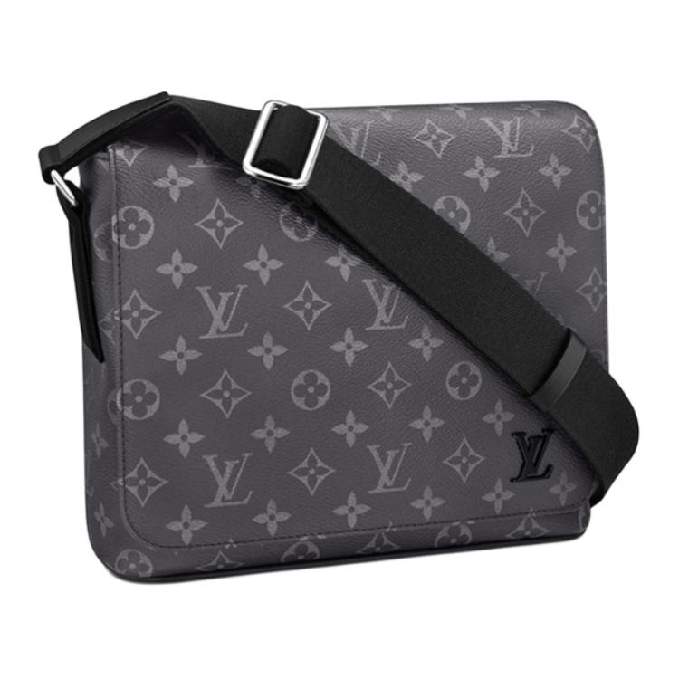 LOUIS VUITTON Район Эклипс холщовая сумка через плечо с кожаной вставкой мужская черно-серая
LOUIS VUITTON Район Эклипс холщовая сумка через плечо с кожаной вставкой мужская черно-серая