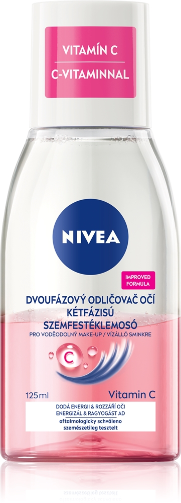 Двухфазное очищающее средство для снятия макияжа с глаз Nivea, 125 мл
Двухфазное очищающее средство для снятия макияжа с глаз Nivea, 125 мл