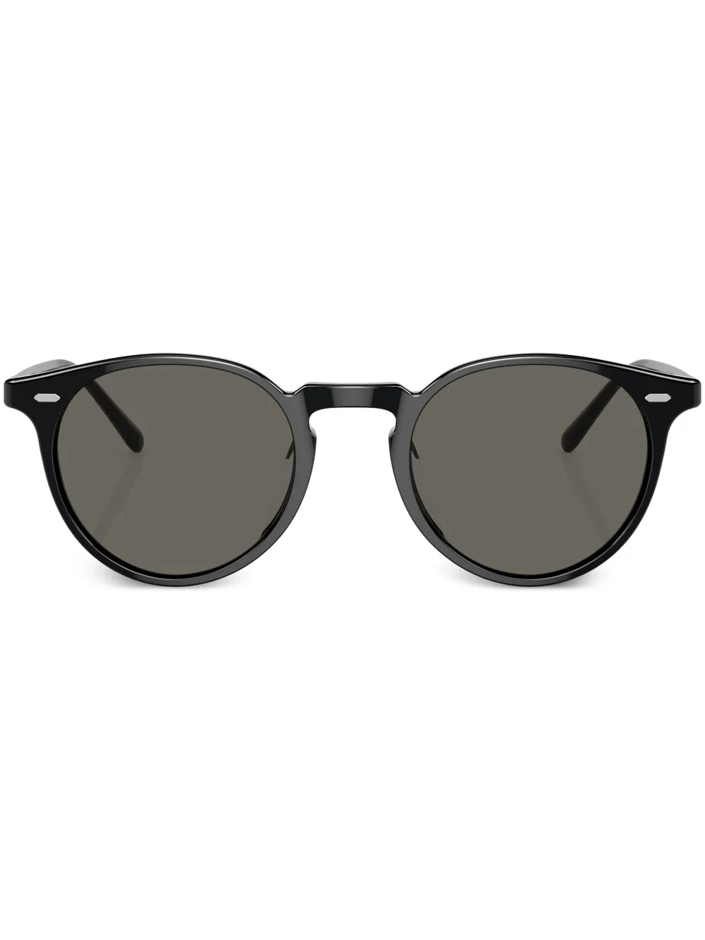 Солнцезащитные очки в круглой оправе Oliver Peoples, черный 
Солнцезащитные очки в круглой оправе Oliver Peoples, черный