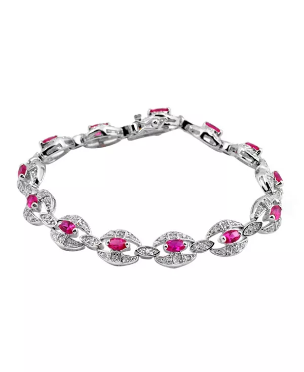 Модный браслет из стерлингового серебра с красными кубическими цирконами Genevive, red
Модный браслет из стерлингового серебра с красными кубическими цирконами Genevive, red