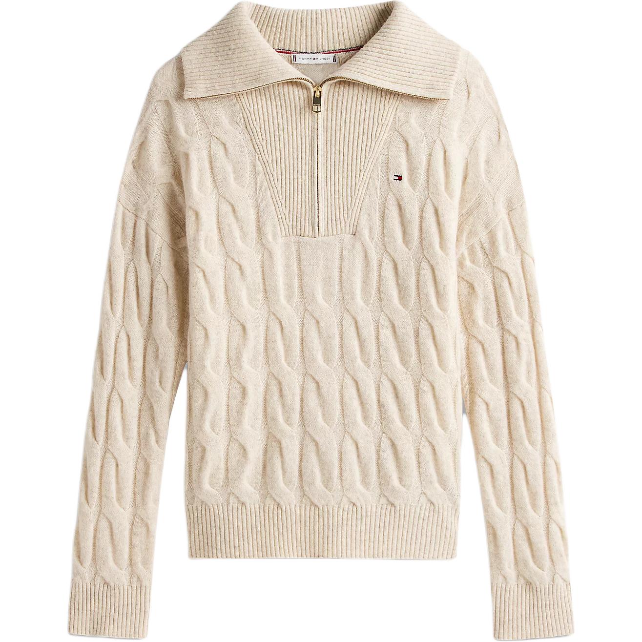 Cable knit Zip Sweater Tommy Hilfiger, Oat Milk
Cable knit Zip Sweater Tommy Hilfiger, Oat Milk