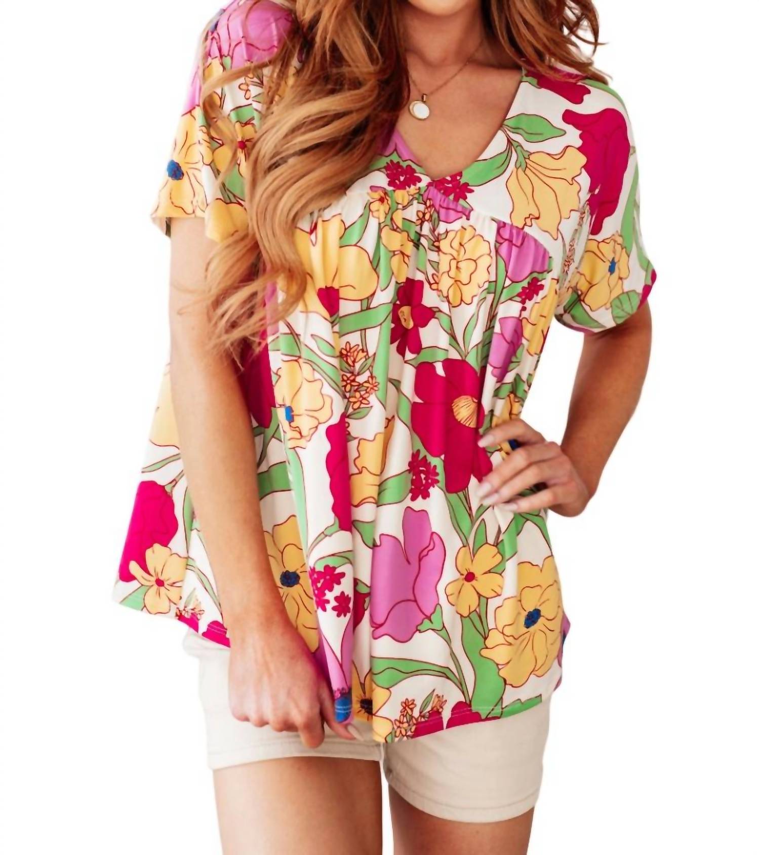 Топ с цветочным принтом Do It Anyways в цвете Multi Haptics
Топ с цветочным принтом Do It Anyways в цвете Multi Haptics