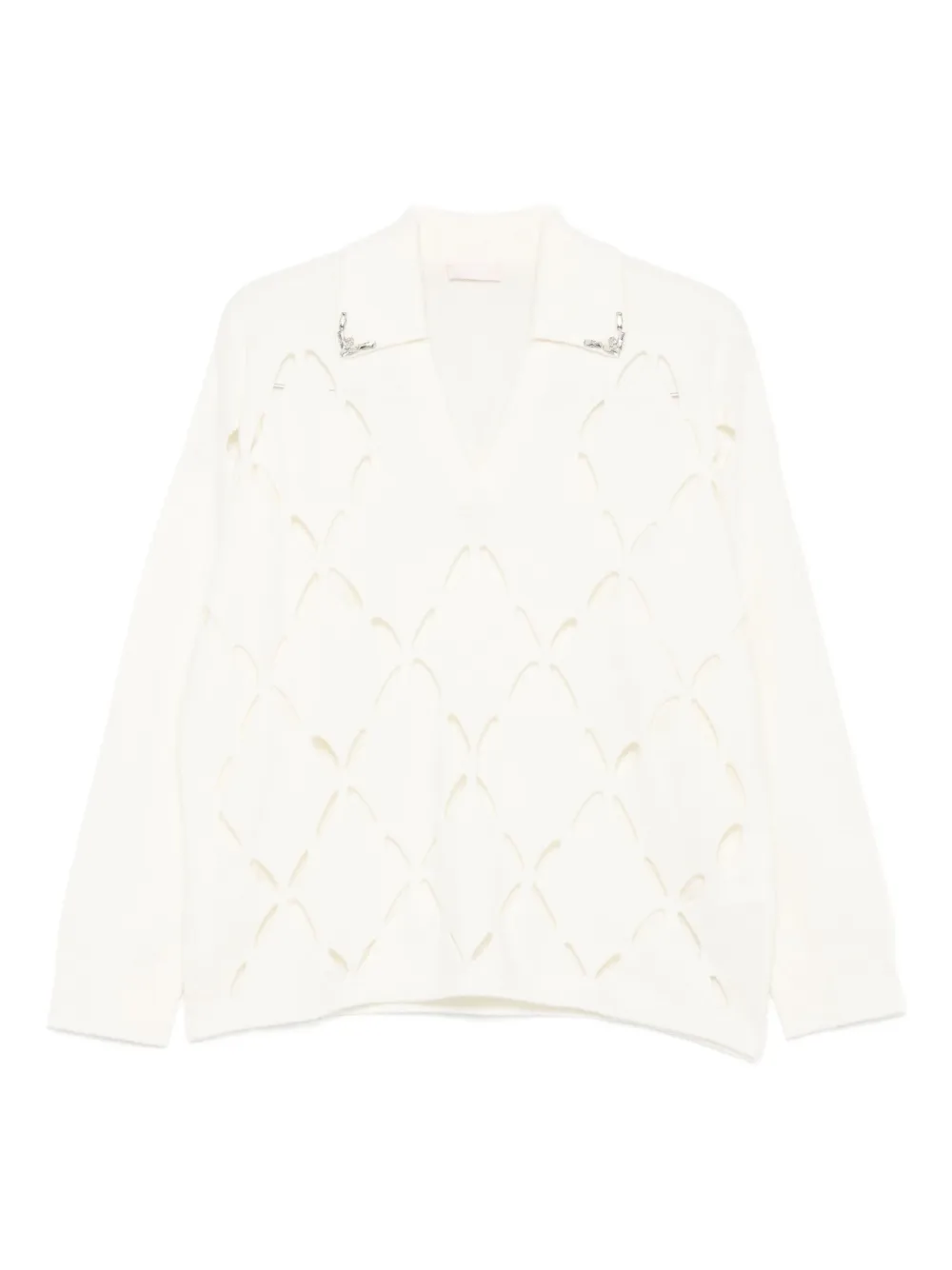 Свитер с вырезами Liu Jo, белый
Свитер с вырезами Liu Jo, белый