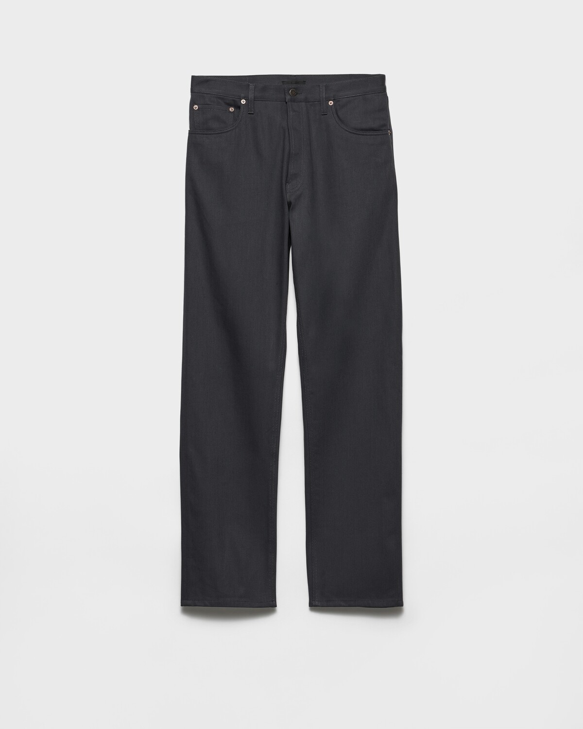 Джинсы прямого кроя из неокрашенного денима Prada, серый
Джинсы прямого кроя из неокрашенного денима Prada, серый