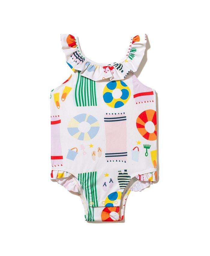 Детский купальник с рюшами из переработанного полиэстера UPF 50+ для девочек - малышки и подростки Mon Coeur, белый
Детский купальник с рюшами из переработанного полиэстера UPF 50+ для девочек - малышки и подростки Mon Coeur, белый