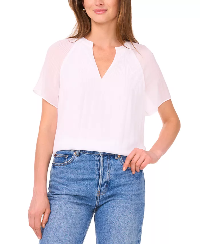 Женский топ с V-образным вырезом и короткими рукавами-крылышками Sam & Jess, белый
Женский топ с V-образным вырезом и короткими рукавами-крылышками Sam & Jess, белый