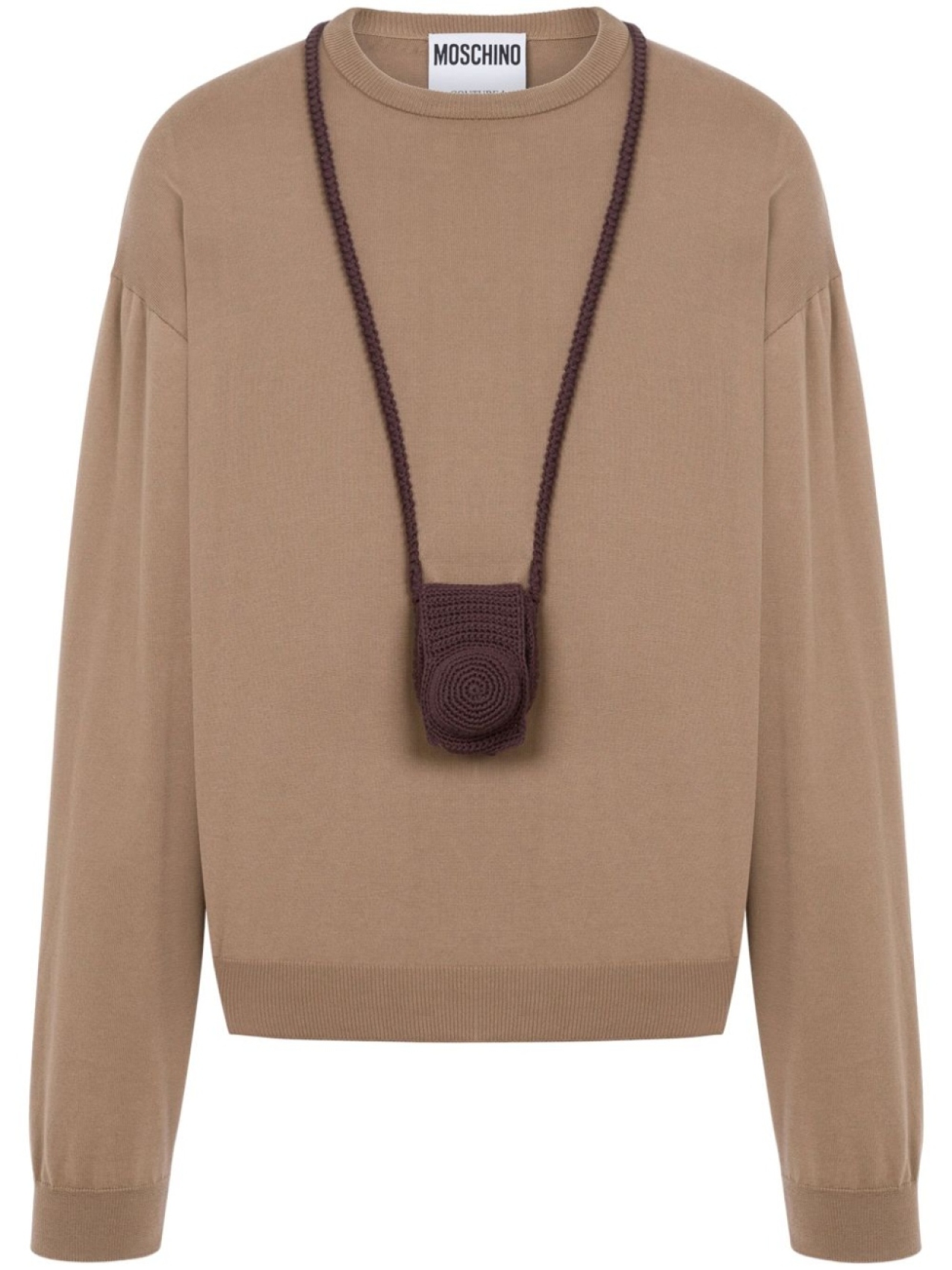 Moschino свитер с круглым вырезом, коричневый
Moschino свитер с круглым вырезом, коричневый