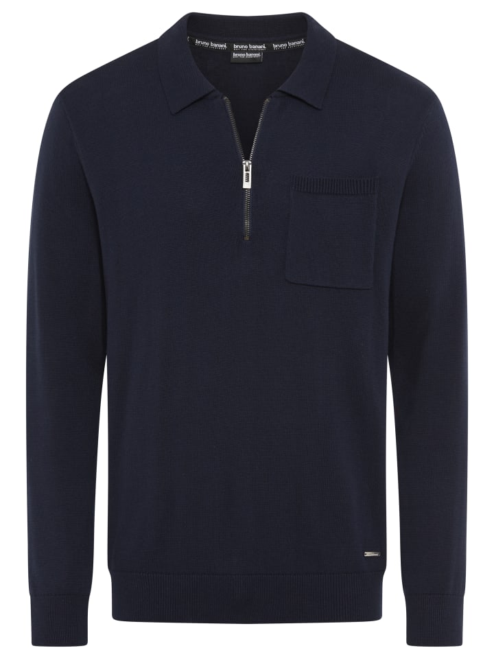 Вязаный свитер темно-синего цвета Bruno Banani
Вязаный свитер темно-синего цвета Bruno Banani