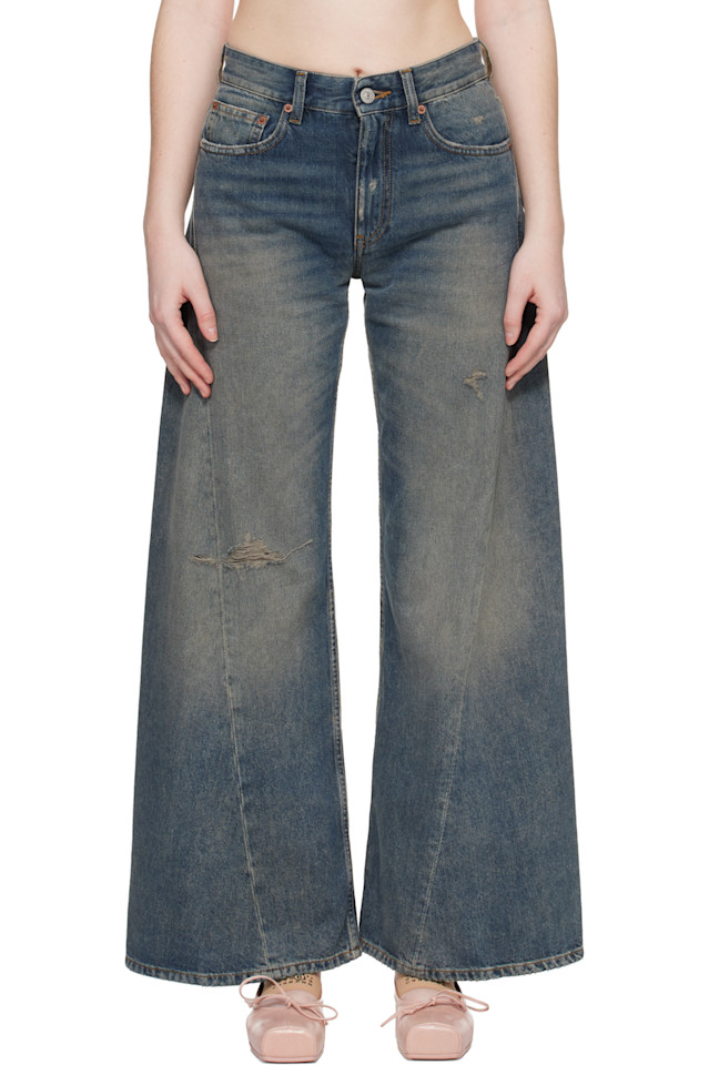 Mm6 Maison Margiela Синие рваные джинсы
Mm6 Maison Margiela Синие рваные джинсы