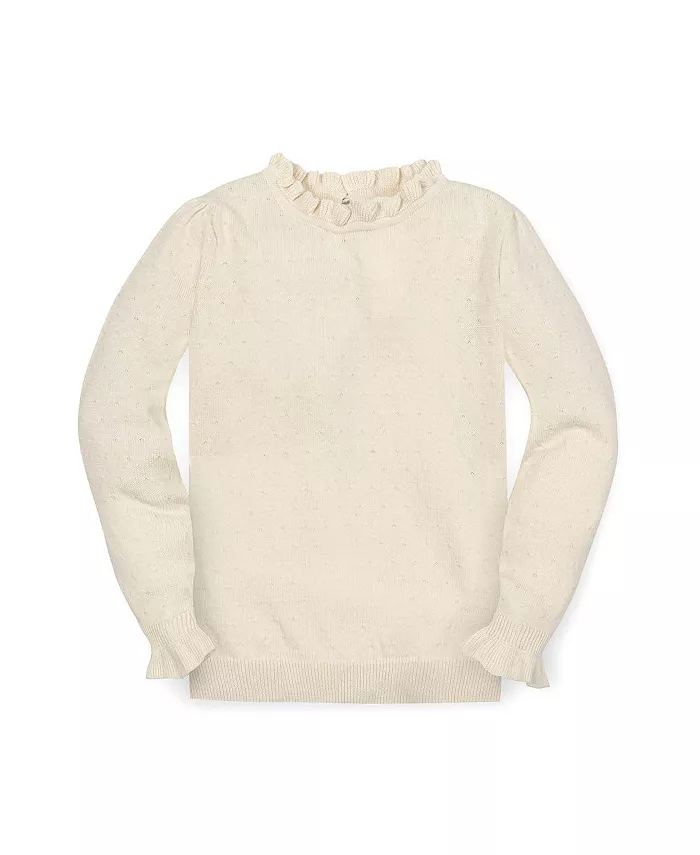 Органический свитер с длинными рукавами и оборками для девочек младшего и старшего возраста Hope & Henry, белый
Органический свитер с длинными рукавами и оборками для девочек младшего и старшего возраста Hope & Henry, белый